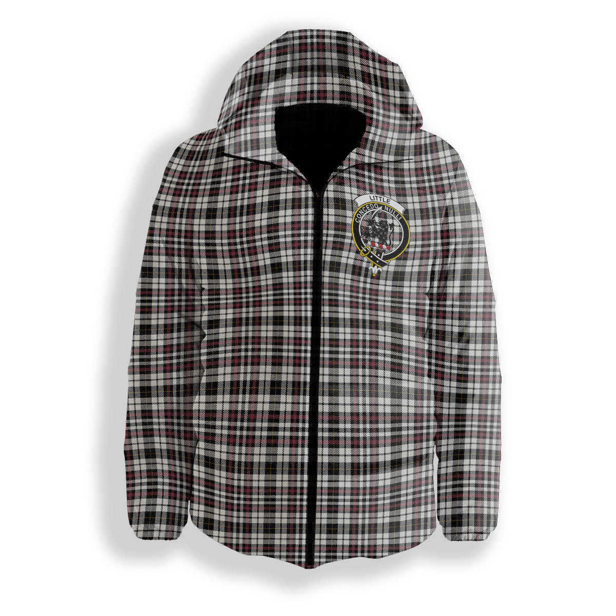 ScotsTee Shop Scottish Little Arisaid Ancient Crest Tartan Down Jacket Winter White Duck Down Plaid