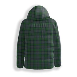 ScotsTee Shop Scottish Hope Vere Lochcarron Crest Tartan Down Jacket Winter White Duck Down Plaid