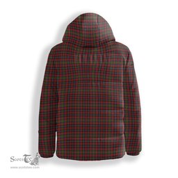 ScotsTee Shop Scottish Innes 1 Crest Tartan Down Jacket Winter White Duck Down Plaid
