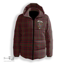 ScotsTee Shop Scottish Innes 1 Crest Tartan Down Jacket Winter White Duck Down Plaid