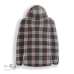ScotsTee Shop Scottish MacDuff Dress Modern Crest Tartan Down Jacket Winter White Duck Down Plaid