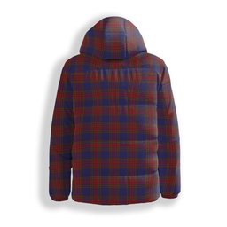 ScotsTee Shop Scottish Leslie J Cant Crest Tartan Down Jacket Winter White Duck Down Plaid