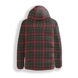 ScotsTee Shop Scottish MacCulloch Ancient Crest Tartan Down Jacket Winter White Duck Down Plaid