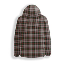 ScotsTee Shop Scottish MacDuff Dress 3 Crest Tartan Down Jacket Winter White Duck Down Plaid