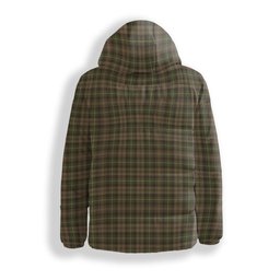 ScotsTee Shop Scottish Lamont Heather Crest Tartan Down Jacket Winter White Duck Down Plaid