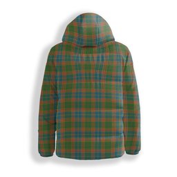 ScotsTee Shop Scottish Stevenson Old Ancient Crest Tartan Down Jacket Winter White Duck Down Plaid