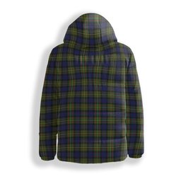 ScotsTee Shop Scottish MacLaren Modern Crest Tartan Down Jacket Winter White Duck Down Plaid