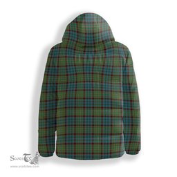 ScotsTee Shop Scottish McNicol Hunting Ancient Crest Tartan Down Jacket Winter White Duck Down Plaid