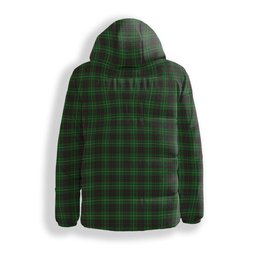 ScotsTee Shop Scottish MacAulay of Lewis Crest Tartan Down Jacket Winter White Duck Down Plaid