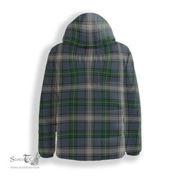 ScotsTee Shop Scottish McDowell Crest Tartan Down Jacket Winter White Duck Down Plaid