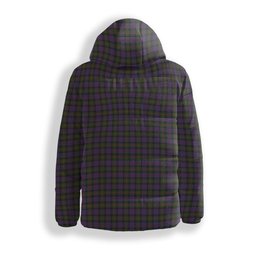 ScotsTee Shop Scottish MacDonell of Glengarry Crest Tartan Down Jacket Winter White Duck Down Plaid