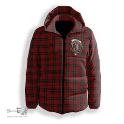 ScotsTee Shop Scottish McSwan Crest Tartan Down Jacket Winter White Duck Down Plaid
