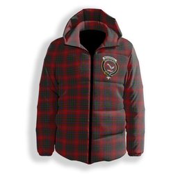 ScotsTee Shop Scottish McDougall Crest Tartan Down Jacket Winter White Duck Down Plaid