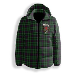 ScotsTee Shop Scottish Wilsons 064 2 Crest Tartan Down Jacket Winter White Duck Down Plaid