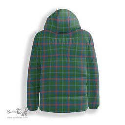 ScotsTee Shop Scottish Young Ancient Crest Tartan Down Jacket Winter White Duck Down Plaid