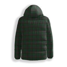 ScotsTee Shop Scottish MacAlpine Crest Tartan Down Jacket Winter White Duck Down Plaid