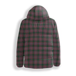 ScotsTee Shop Scottish McFarland Hunting Modern Crest Tartan Down Jacket Winter White Duck Down Plaid