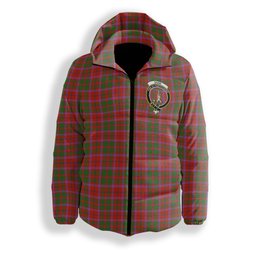 ScotsTee Shop Scottish Shaw of Tordarroch Ancient Crest Tartan Down Jacket Winter White Duck Down Plaid