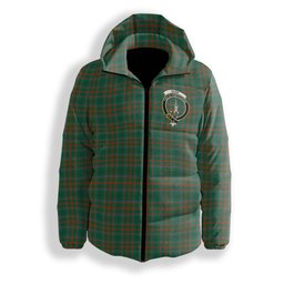 ScotsTee Shop Scottish Shaw of Tordarroch Hunting Ancient Crest Tartan Down Jacket Winter White Duck Down Plaid