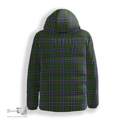 ScotsTee Shop Scottish Ogilvie Hunting 1 Crest Tartan Down Jacket Winter White Duck Down Plaid