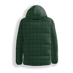 ScotsTee Shop Scottish McKendrick Crest Tartan Down Jacket Winter White Duck Down Plaid