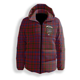 ScotsTee Shop Scottish Murray of Tullibardine Crest Tartan Down Jacket Winter White Duck Down Plaid