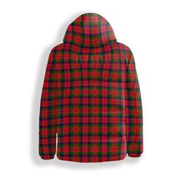 ScotsTee Shop Scottish Mcnaghten Modern Crest Tartan Down Jacket Winter White Duck Down Plaid