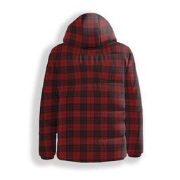 ScotsTee Shop Scottish McLeod of Raasay Crest Tartan Down Jacket Winter White Duck Down Plaid