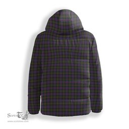 ScotsTee Shop Scottish McDonell of Glengarry Crest Tartan Down Jacket Winter White Duck Down Plaid