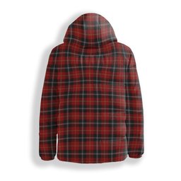 ScotsTee Shop Scottish Marjoribanks Crest Tartan Down Jacket Winter White Duck Down Plaid