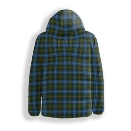 ScotsTee Shop Scottish MacNeil of Barra Crest Tartan Down Jacket Winter White Duck Down Plaid