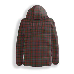 ScotsTee Shop Scottish McPherson Ancient Crest Tartan Down Jacket Winter White Duck Down Plaid