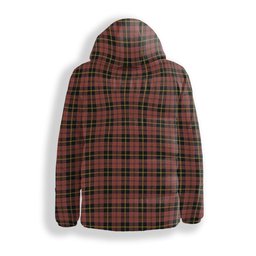 ScotsTee Shop Scottish MacAlister of Skye Ancient Crest Tartan Down Jacket Winter White Duck Down Plaid