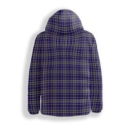 ScotsTee Shop Scottish Ochterlony Crest Tartan Down Jacket Winter White Duck Down Plaid