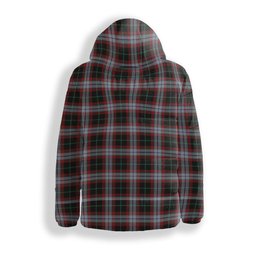 ScotsTee Shop Scottish Lindsay Hunting Ancient Crest Tartan Down Jacket Winter White Duck Down Plaid