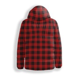 ScotsTee Shop Scottish McLeod of Raasay Modern Crest Tartan Down Jacket Winter White Duck Down Plaid
