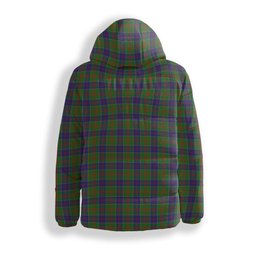 ScotsTee Shop Scottish Stewart of Appin Hunting Modern Crest Tartan Down Jacket Winter White Duck Down Plaid