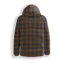 ScotsTee Shop Scottish McKay of Strathnaver Crest Tartan Down Jacket Winter White Duck Down Plaid