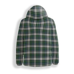 ScotsTee Shop Scottish McCallum Dress Ancient Crest Tartan Down Jacket Winter White Duck Down Plaid
