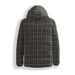 ScotsTee Shop Scottish Stewart Old Weathered Crest Tartan Down Jacket Winter White Duck Down Plaid