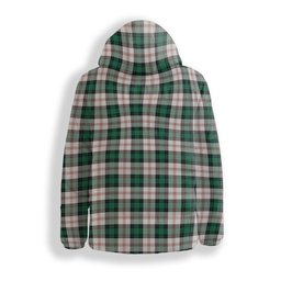 ScotsTee Shop Scottish Ross Arisaid Modern Crest Tartan Down Jacket Winter White Duck Down Plaid