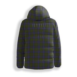 ScotsTee Shop Scottish MacMillan Hunting Modern Crest Tartan Down Jacket Winter White Duck Down Plaid