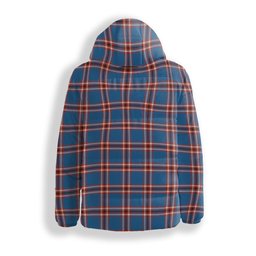 ScotsTee Shop Scottish Laing of Archiestown Ancient Crest Tartan Down Jacket Winter White Duck Down Plaid