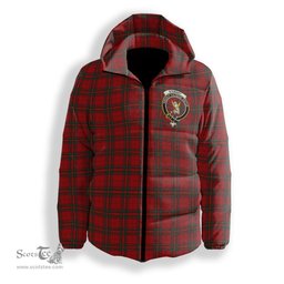 ScotsTee Shop Scottish Stewart of Rothesay 2 Crest Tartan Down Jacket Winter White Duck Down Plaid