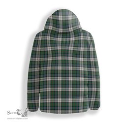 ScotsTee Shop Scottish MacCallum Dress Ancient Crest Tartan Down Jacket Winter White Duck Down Plaid