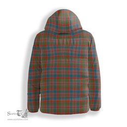 ScotsTee Shop Scottish MacDonald of Boisdale Ancient Crest Tartan Down Jacket Winter White Duck Down Plaid