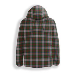 ScotsTee Shop Scottish MacKintosh Dress Scott Adie Crest Tartan Down Jacket Winter White Duck Down Plaid
