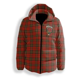 ScotsTee Shop Scottish MacDonell of Keppoch Ancient Crest Tartan Down Jacket Winter White Duck Down Plaid