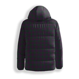 ScotsTee Shop Scottish Wilsons 211 Crest Tartan Down Jacket Winter White Duck Down Plaid
