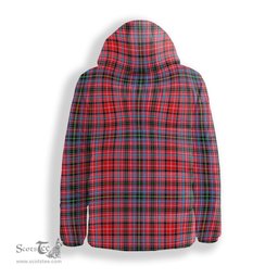 ScotsTee Shop Scottish Straiton Crest Tartan Down Jacket Winter White Duck Down Plaid